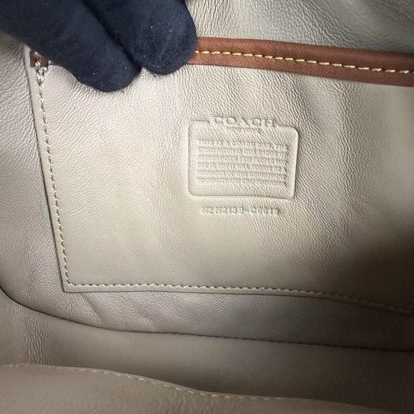 Coach Small Camera Bag With Colorblock Quilting In Gold/Pink Leather NWT C6619 - Picture 9 of 11